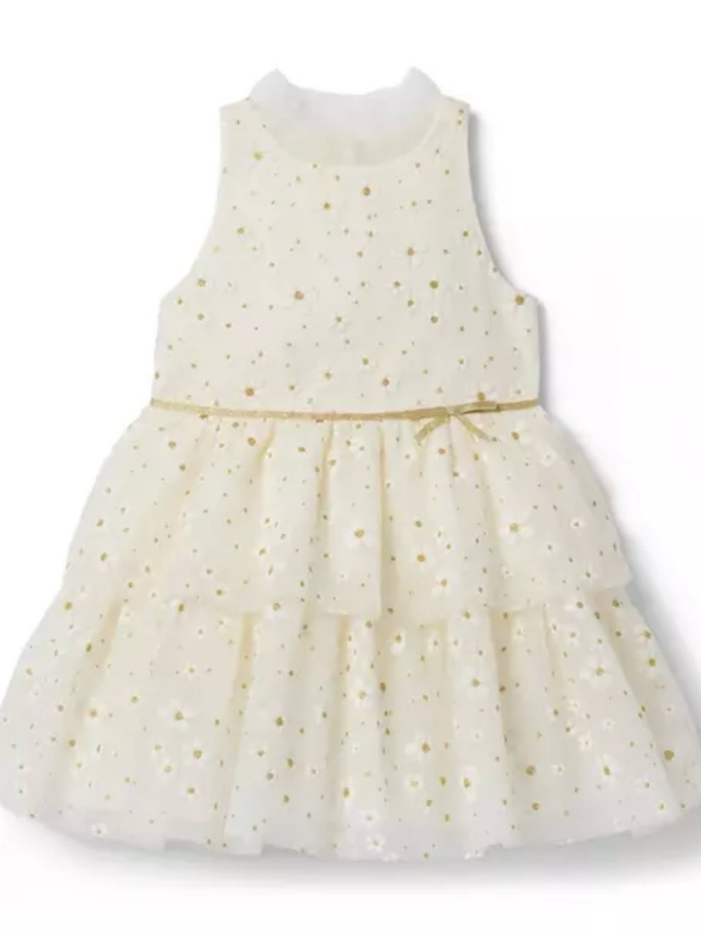 Janie and Jack Daisy The Shimmer Floral Dress Size 6